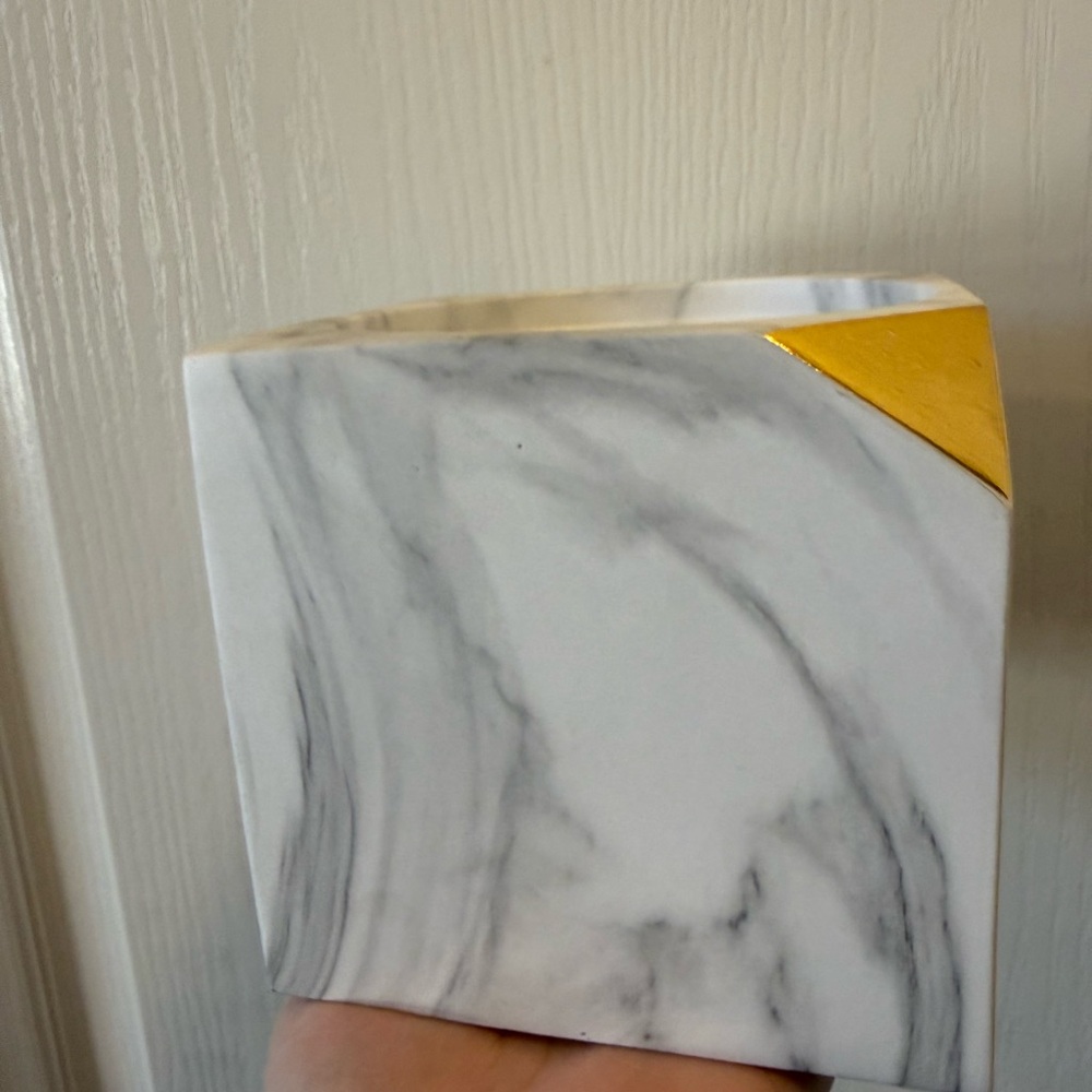 Marble Square Bath and body Works candle holder